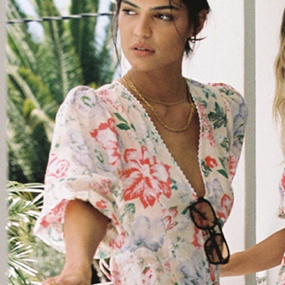 Kivari - Watson Button Up Maxi Dress - Floral - Picture 3 of 4